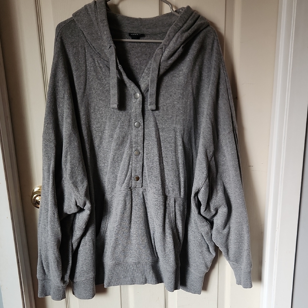 Torrid Gray Hooded Sweatshirt